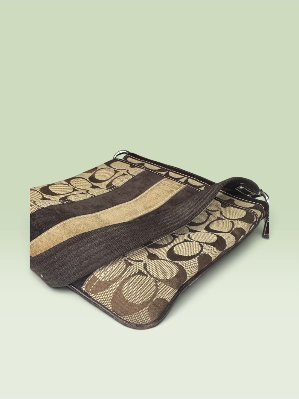 Coach Signature Stripe Swingpack - Picture 8 of 11